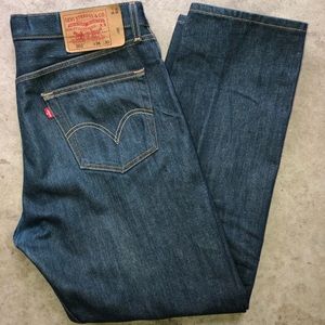 Levi’s 501 Original Shrink To Fit Button Fly Jeans Rigid Blue Jeans 36x30